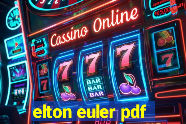 elton euler pdf